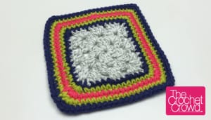 Single Crochet Granny Square Border Pattern