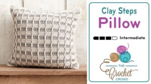 Crochet Clay Steps Pillow Pattern