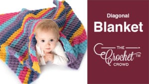 Crochet Diagonal Blanket