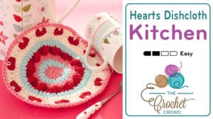 Crochet Valentines Dishcloth
