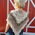 Fluffy Merinque Shawl by Laura Jean Bartholomew Adapted with Existing Pattern on Yarnspirations