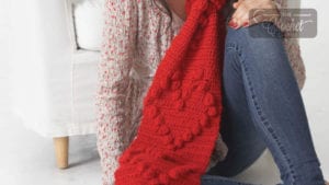 Crochet Valentines Scarf