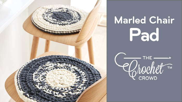 Crochet Marled Chair Pad