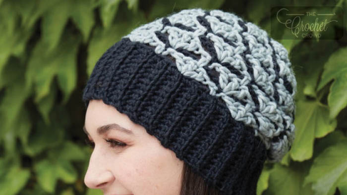 Crochet Shadow Shells Stitch Hat
