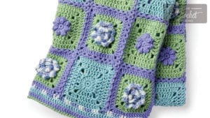 Crochet Flower Box Garden Afghan
