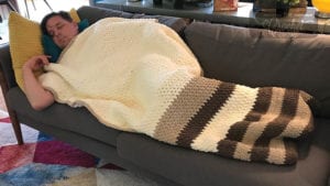 Crochet Footsie Blanket