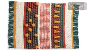 Fall Crochet Stitch Along Sample: Crochet Festive Afghan