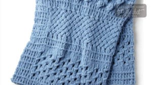 Finger Knitting Multi Texture Blanket