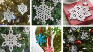 10 Crochet Mix and Match Snowflakes
