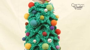 Crochet Crocodile Stitch Christmas Tree