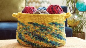 Crochet Dip Edge Basket