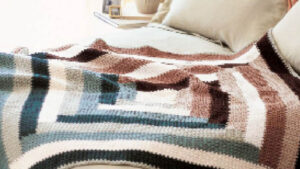 Quilt Inspired Log Cabin Throw
