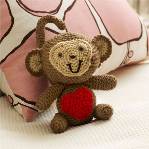 Red Heart Love Monkey
