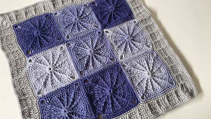 Crochet Sunny Spread Throw, Ombre Yarn