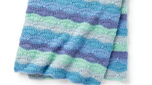 Crochet Blue Waves Blanket Anniversary Cakes