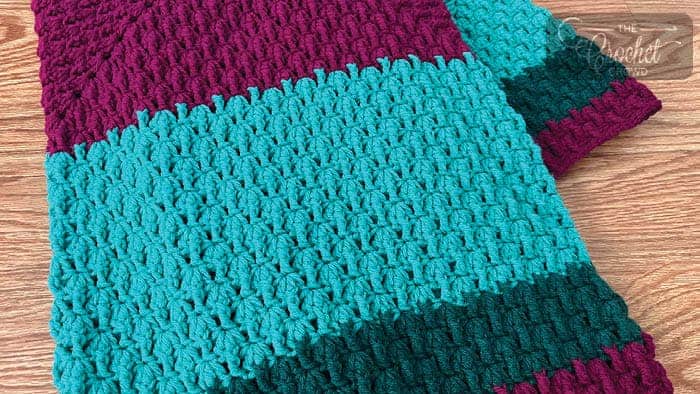 Crochet Awesomely Easy Textured Rectangle Granny Afghan